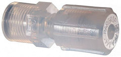 NewAge Industries - 1/4" Tube OD, PFA PTFE Plastic Compression Tube Female Connector - 1/4 NPT Pipe, 500°F Max, 1/4 Thread - Americas Industrial Supply