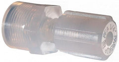 NewAge Industries - 1/4" Tube OD, PFA PTFE Plastic Compression Tube Female Connector - 3/8 NPT Pipe, 500°F Max, 3/8 Thread - Americas Industrial Supply