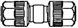 NewAge Industries - 1/4" Tube OD, PFA PTFE Plastic Compression Tube Union - 500°F Max - Americas Industrial Supply