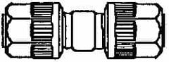 NewAge Industries - 1/4" Tube OD, PFA PTFE Plastic Compression Tube Union - 500°F Max - Americas Industrial Supply