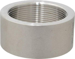 Merit Brass - 2" Grade 304 Stainless Steel Pipe Half Coupling - FNPT End Connections, 150 psi - Americas Industrial Supply