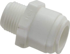 Value Collection - 1/2" Outside Diam, 3/8 NPT, Acetal Push-to-Connect Tube Male Connector - 150 Max psi - Americas Industrial Supply