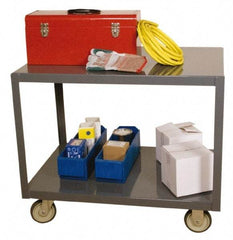 Durham - Mobile Table - Steel, Gray, 48" Long x 24" Deep x 30" High - Americas Industrial Supply