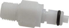 CPC Colder Products - 1/8" Nominal Flow, 1/8 NPT Thread, Male, Inline Threaded-Male Plug - 120 Max psi, -40 to 180°F, Acetal Coupling, Buna-N O-Ring - Americas Industrial Supply