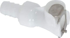 CPC Colder Products - 1/4" Nominal Flow, 3/8" ID, Female, Inline Hose Barb-Female Socket - 120 Max psi, -40 to 180°F, Acetal Coupling, Buna-N O-Ring - Americas Industrial Supply