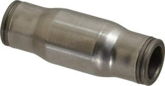 Legris - 3/8" Outside Diam, Stainless Steel Push-to-Connect Tube Union - 435 Max psi, Tube to Tube Connection, FKM O-Ring - Americas Industrial Supply