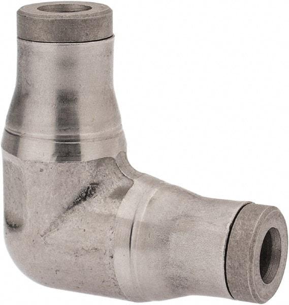 Legris - 5/32" Outside Diam, Stainless Steel Push-to-Connect Tube Union Elbow - 435 Max psi, Tube to Tube Connection, FKM O-Ring - Americas Industrial Supply