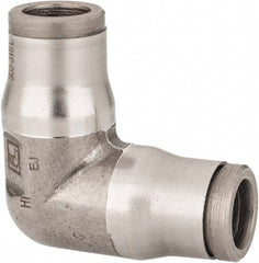 Legris - 5/16" Outside Diam, Stainless Steel Push-to-Connect Tube Union Elbow - 435 Max psi, Tube to Tube Connection, FKM O-Ring - Americas Industrial Supply