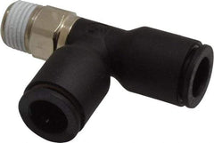Legris - 5/16" OD, 1/8 NPT, Nylon/Nickel Plated Brass Push-to-Connect Male Run Tee - 290 Max psi - Americas Industrial Supply