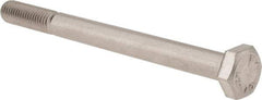 Value Collection - M10x1.50mm Metric Coarse, 120mm Length Under Head Hex Head Cap Screw - Partially Threaded, Grade 18-8 & Austenitic A2 Stainless Steel, 17mm Hex - Americas Industrial Supply