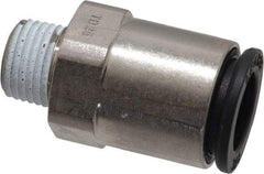 Legris - 3/8" Outside Diam, 1/8 NPT, Nickel Plated Brass Push-to-Connect Tube Male Connector - 290 Max psi - Americas Industrial Supply