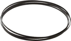 Starrett - 10 TPI, 12' 6" Long x 1/4" Wide x 0.025" Thick, Welded Band Saw Blade - Carbon Steel, Toothed Edge, Raker Tooth Set, Flexible Back, Contour Cutting - Americas Industrial Supply
