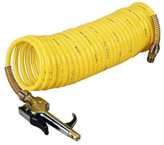 Coilhose Pneumatics - 1/4" ID Thumb Lever Blow Gun - 25' Long Hose - Americas Industrial Supply