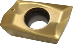 Seco - XOEX120404 E06 Grade F40M Carbide Milling Insert - TiAlN/TiN Finish, 0.199" Thick, 0.016" Corner Radius - Americas Industrial Supply