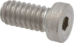 Value Collection - 1/4-20 UNC Hex Socket Drive, Low Socket Cap Screw - Grade 18-8 Stainless Steel, 1/2" Length Under Head - Americas Industrial Supply