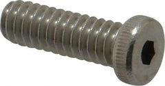 Value Collection - 1/4-20 UNC Hex Socket Drive, Low Socket Cap Screw - Grade 18-8 Stainless Steel, 3/4" Length Under Head - Americas Industrial Supply