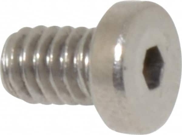 Value Collection - #8-32 UNC Hex Socket Drive, Low Socket Cap Screw - Grade 18-8 Stainless Steel, 1/4" Length Under Head - Americas Industrial Supply