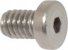 Value Collection - #8-32 UNC Hex Socket Drive, Low Socket Cap Screw - Grade 18-8 Stainless Steel, 1/4" Length Under Head - Americas Industrial Supply