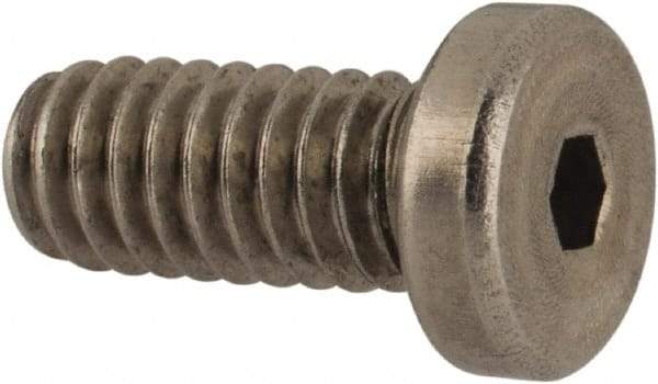 Value Collection - #8-32 UNC Hex Socket Drive, Low Socket Cap Screw - Grade 18-8 Stainless Steel, 3/8" Length Under Head - Americas Industrial Supply