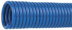 Coilhose Pneumatics - 1/8" ID, 50' Long, Blue Nylon Coiled & Self Storing Hose - 315 Max psi, No Fittings - Americas Industrial Supply