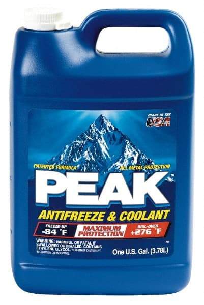 Peak - 1 Gal Antifreeze & Coolant - Ethylene Glycol & Conventional Inhibitors Composition - Americas Industrial Supply