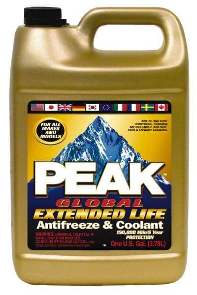 Peak - 1 Gal Extended Antifreeze & Coolant - Ethylene Glycol & Organic Acid Inhibitor Composition - Americas Industrial Supply