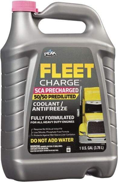 Peak - 1 Gal Heavy Duty Premixed Antifreeze & Coolant - Ethylene Glycol with SCA, Inhibitors, & De-Ionized Water Composition - Americas Industrial Supply