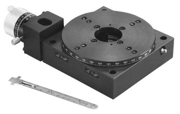 Parker - Rotary Positioning Stages Style: Worm Gear Drive Heavy Load Stage Thread Size: 1/4-20 - Americas Industrial Supply