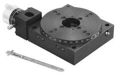 Parker - Rotary Positioning Stages Style: Worm Gear Drive Heavy Load Stage Thread Size: M6 - Americas Industrial Supply