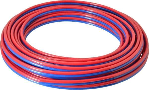 Coilhose Pneumatics - 5/32" ID x 1/4" OD, 50' Long, Polyurethane Tube - Red/Blue, 125 Max psi, 95 Hardness - Americas Industrial Supply