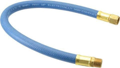 Coilhose Pneumatics - 3/8" ID 1-1/2' Long Lead-In Whip Hose - FNPT x MNPT Swivel Ends, 200 Working psi, -40 to 212°F, 3/8" Fitting, - Americas Industrial Supply