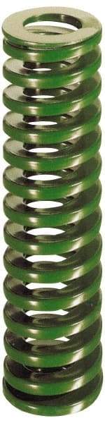 Dayton Lamina - 2" Hole Diam, 1" Rod Diam, 7" Free Length, Green Die Spring - 27.8 Lb Max Deflection, 2.8" Max Deflection, Light Duty - Americas Industrial Supply