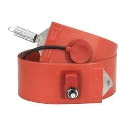 Value Collection - 4" Wide, 55 Gallon Wrap-Around Drum Heater with Thermostat - 120 Volt, 70°F to 425°F Thermostat Rating - Americas Industrial Supply