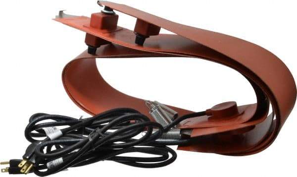 Value Collection - 4" Wide, 55 Gallon Wrap-Around Drum Heater with Thermostat - 120 Volt, 70°F to 140°F Thermostat Rating - Americas Industrial Supply