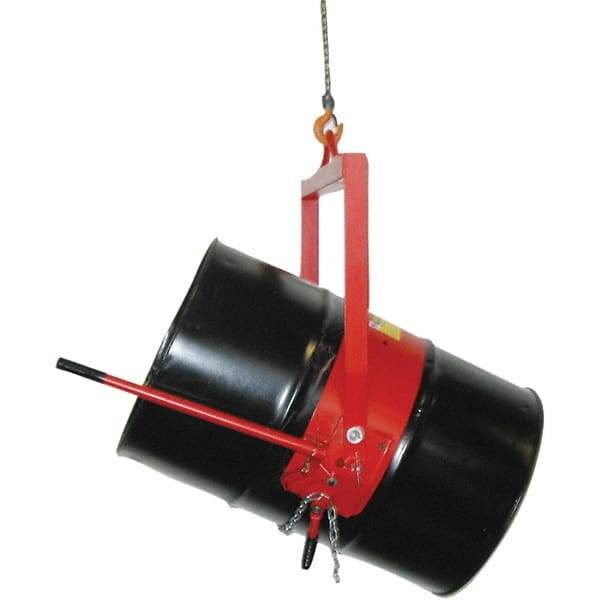 Wesco Industrial Products - 800 Lb Load Capacity, 55 Gal Drum Lifter - 8-1/2" Wide x 36" High, Steel Wheels - Americas Industrial Supply