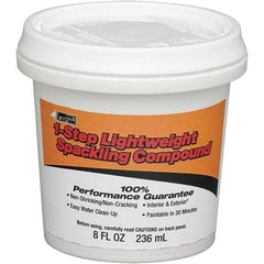 White Lightning - 8 oz Drywall/Plaster Repair - White, 20.1 Sq Ft Coverage, Vinyl Latex - Americas Industrial Supply