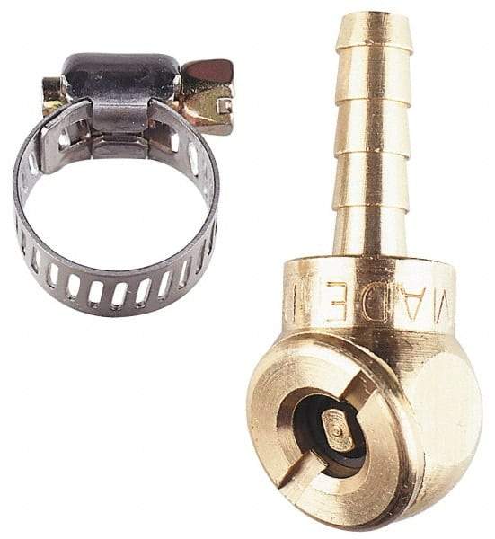 Coilhose Pneumatics - Air Hose Chuck & Worm Drive Clamp - 1/4" Thread - Americas Industrial Supply