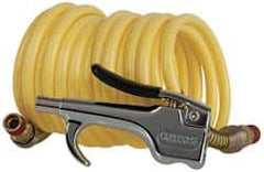 Coilhose Pneumatics - 1/4" ID Thumb Lever Air Gun - 12' Long Nylon Hose - Americas Industrial Supply