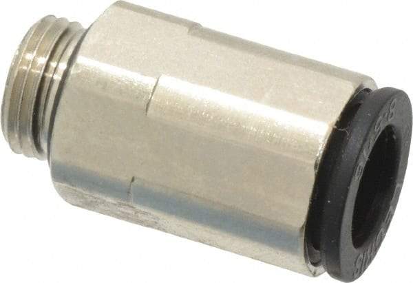 Legris - 8mm Outside Diam, 1/8 BSPP, Nickel Plated Brass Push-to-Connect Tube Male Connector - 290 Max psi - Americas Industrial Supply