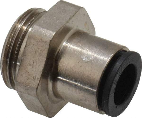 Legris - 8mm Outside Diam, 3/8 BSPP, Nickel Plated Brass Push-to-Connect Tube Male Connector - 290 Max psi - Americas Industrial Supply