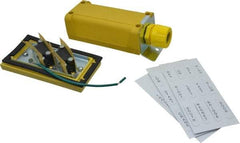 Woodhead Electrical - 2 Operator, Mushroom Head Pendant Control Station - No Legend, Momentary Switch, NO/NC Contact - Americas Industrial Supply