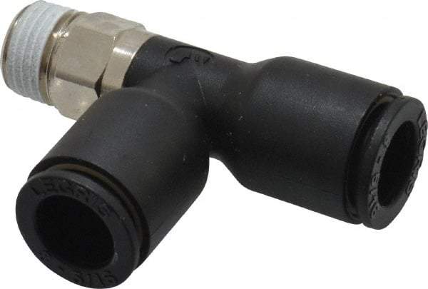 Legris - 8mm OD, 1/8 BSPT, Nylon/Nickel Plated Brass Push-to-Connect Male Run Tee - 290 Max psi - Americas Industrial Supply