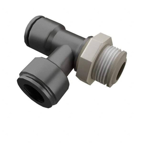 Legris - 10mm OD, 1/4 BSPT, Nylon/Nickel Plated Brass Push-to-Connect Male Run Tee - 290 Max psi - Americas Industrial Supply