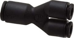 Legris - 4 x 6mm Outside Diam, Nylon Push-to-Connect Union Y - 290 Max psi - Americas Industrial Supply