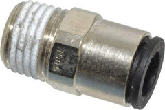 Legris - 5/16" Outside Diam, 1/4 BSPT, Nickel Plated Brass Push-to-Connect Tube Male Connector - 290 Max psi - Americas Industrial Supply
