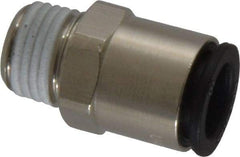 Legris - 10mm Outside Diam, 1/4 BSPT, Nickel Plated Brass Push-to-Connect Tube Male Connector - 290 Max psi - Americas Industrial Supply