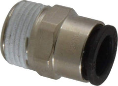 Legris - 10mm Outside Diam, 3/8 BSPT, Nickel Plated Brass Push-to-Connect Tube Male Connector - 290 Max psi - Americas Industrial Supply