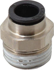 Legris - 10mm Outside Diam, 1/2 BSPT, Nickel Plated Brass Push-to-Connect Tube Male Connector - 290 Max psi - Americas Industrial Supply