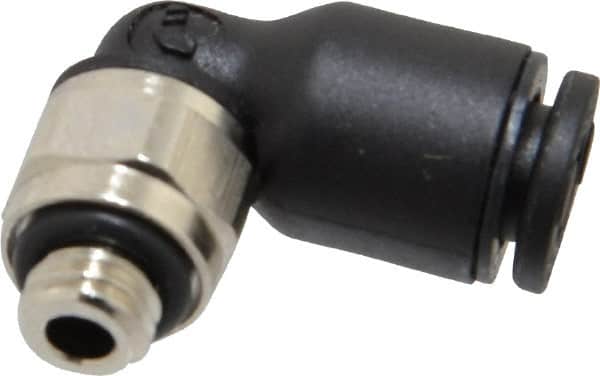 Legris - 4mm OD Metric Nylon/Nickel Plated Brass Push-To-Connect Tube Male Elbow - 290 Max psi - Americas Industrial Supply