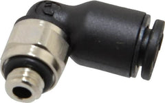 Legris - 4mm OD Metric Nylon/Nickel Plated Brass Push-To-Connect Tube Male Elbow - 290 Max psi - Americas Industrial Supply